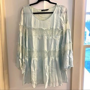 Sky blue ark & co lace dress